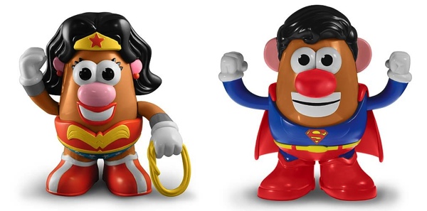 wonder woman superman mr potato head